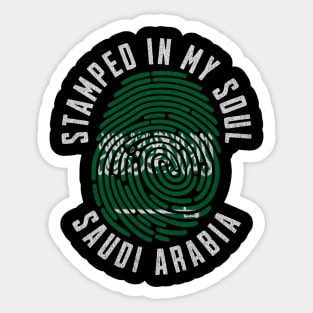 Stamped in My Soul Saudi Arabia Flag Saudi Pride Sticker